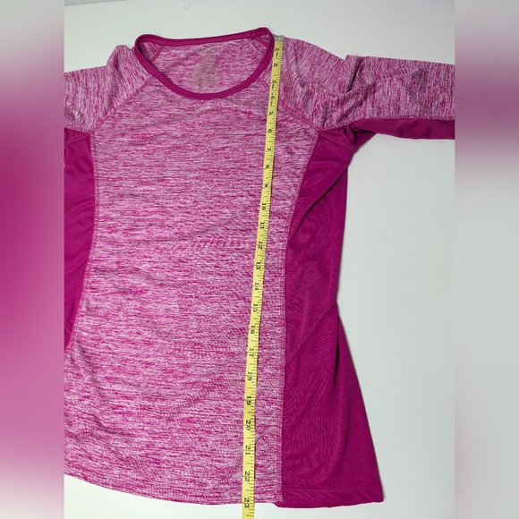 Danskin Now Womens Small (4-6) Fitted Long Sleeve Active Top Pink - Picture 7 of 8